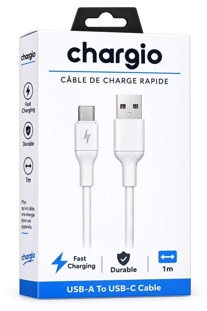 CHARGIO CABLE TYPE C EN BOITE