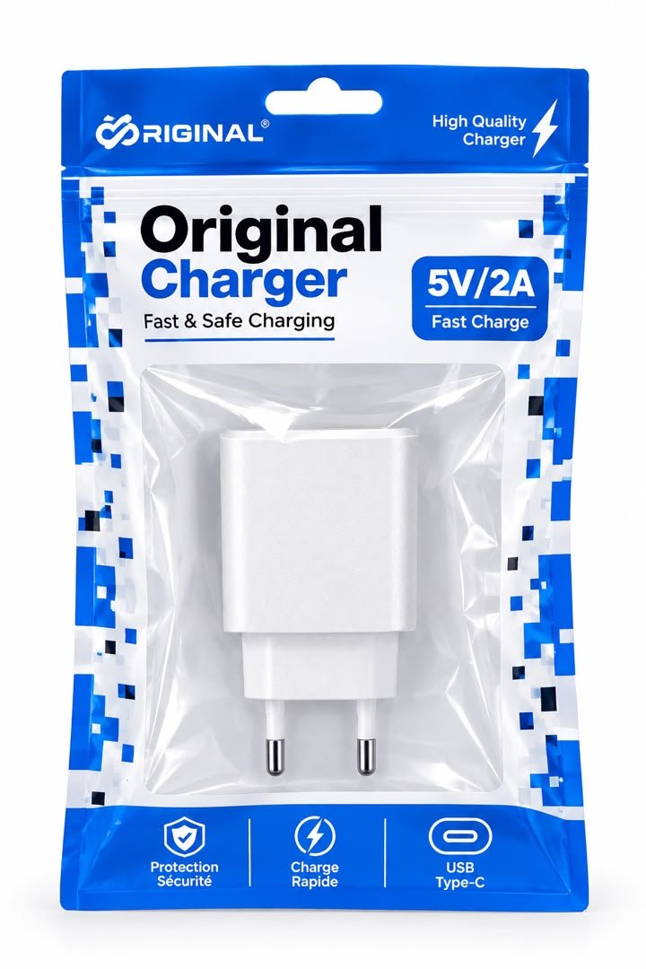 EU PLUG CHARGER WHITE