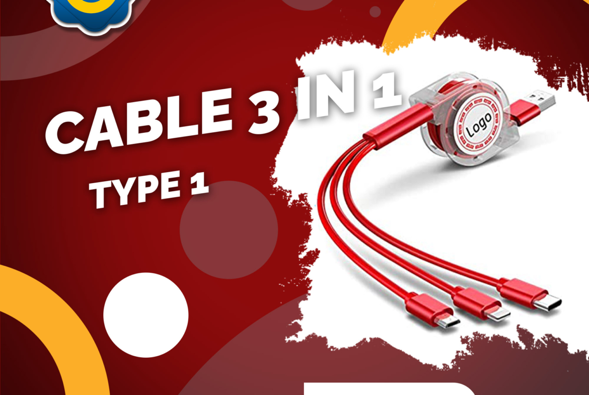cable 3 in 1 ev