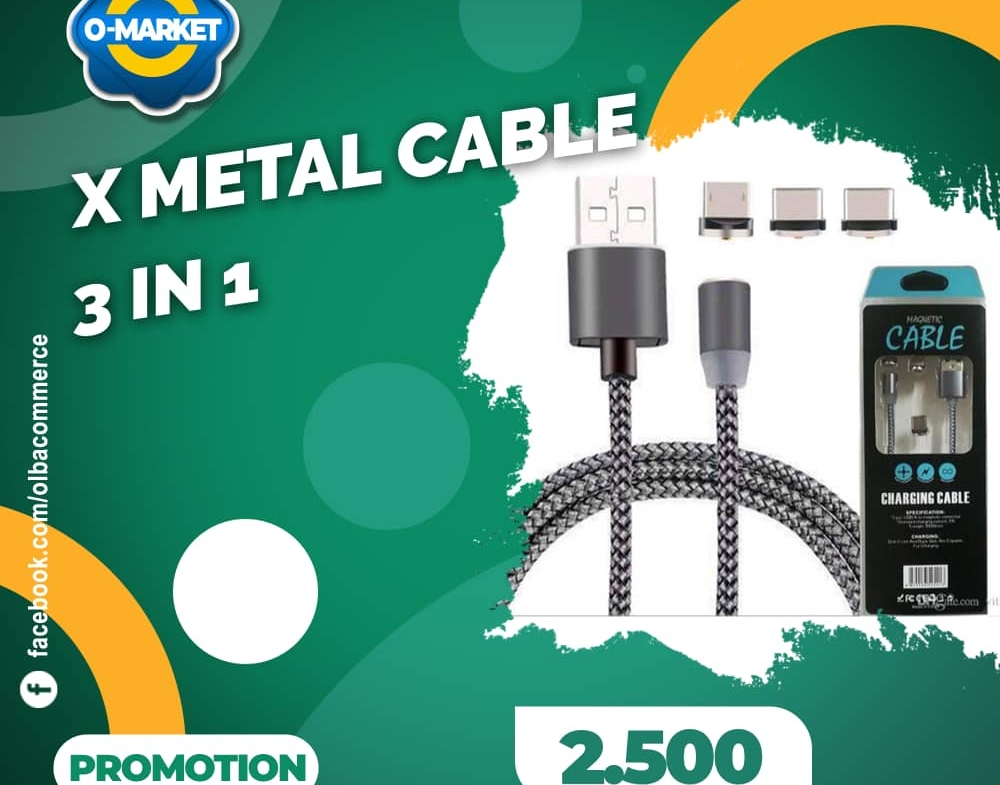 cable 3 in 1 metal
