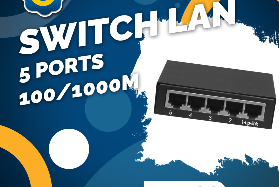 Switch lan 5 ports ev