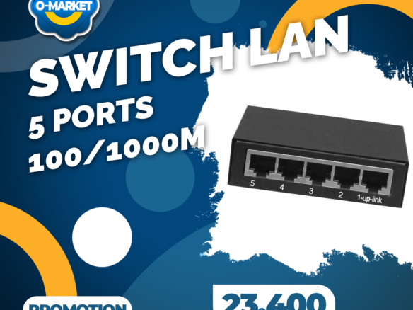 Switch lan 5 ports ev