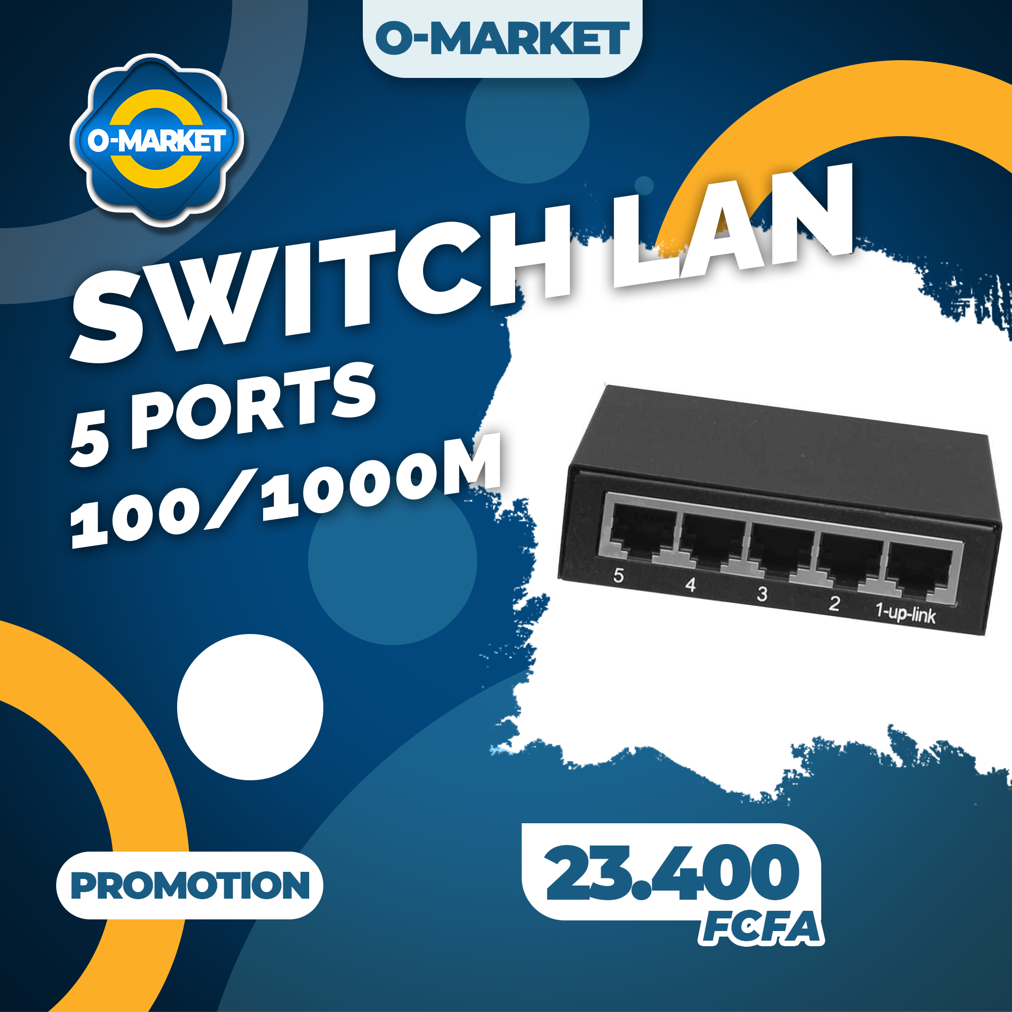 Switch lan 5 ports ev