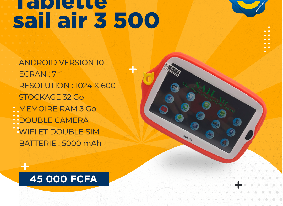Tablette sail air 3500